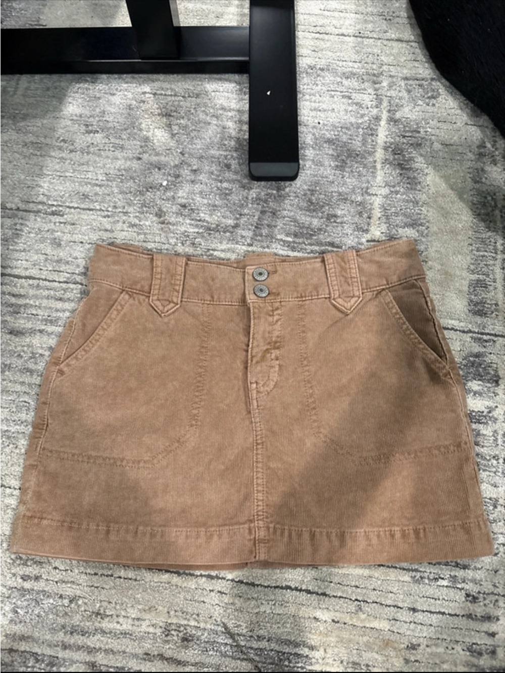 American Eagle Outfitters Tan Corduroy Mini Skirt